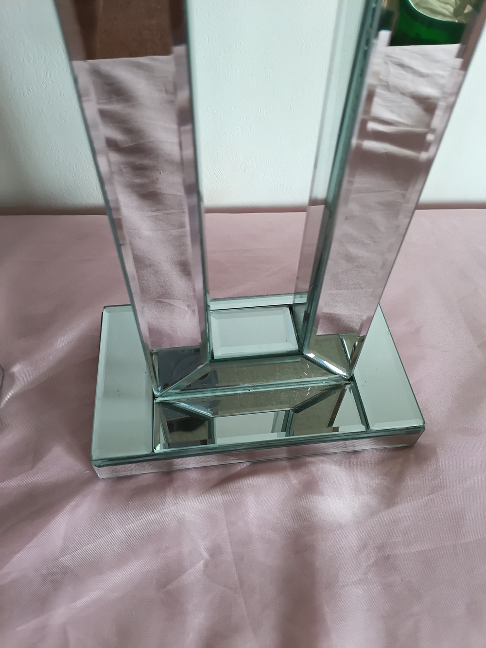 Z Gallerie Mirrored Column Candle Holders - Silver - Picture 3 of 15